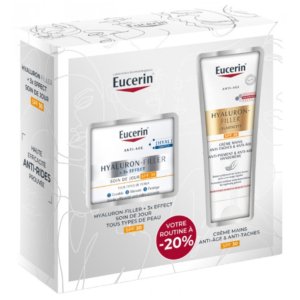 Eucerin Hyaluron-Filler + 3x Effect Soin de Jour SPF30 50 ml + Hyaluron-Filler + Elasticity Crème Mains Anti-Taches & Anti-Âge SPF30 75 ml 03Parapharm - Algérie, Beauté, Santé , Bien-être... Eucerin Hyaluron-Filler + 3x Effect Soin de Jour SPF30 50 ml + Hyaluron-Filler + Elasticity Crème Mains Anti-Taches & Anti-Âge SPF30 75 ml 03Parapharm - Algérie, Beauté, Santé , Bien-être...