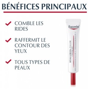 Eucerin Hyaluron-Filler + Volume-Lift Soin Contour des Yeux SPF15 15 ml 03Parapharm - Algérie, Beauté, Santé , Bien-être... Eucerin Hyaluron-Filler + Volume-Lift Soin Contour des Yeux SPF15 15 ml 03Parapharm - Algérie, Beauté, Santé , Bien-être...