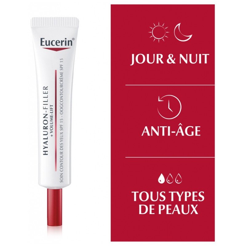 Eucerin Hyaluron-Filler + Volume-Lift Soin Contour des Yeux SPF15 15 ml 03Parapharm - Algérie, Beauté, Santé , Bien-être... Eucerin Hyaluron-Filler + Volume-Lift Soin Contour des Yeux SPF15 15 ml 03Parapharm - Algérie, Beauté, Santé , Bien-être...