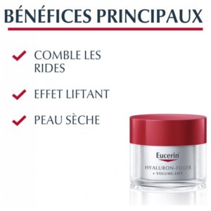 Eucerin Hyaluron-Filler + Volume-Lift Soin de Jour SPF15 Peau Sèche 50 ml 03Parapharm - Algérie, Beauté, Santé , Bien-être...