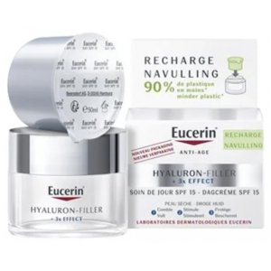 Eucerin Hyaluron-Filler + 3x Effect Soin de Jour SPF15 Peau Sèche Recharge 50 ml 03Parapharm - Algérie, Beauté, Santé , Bien-être...