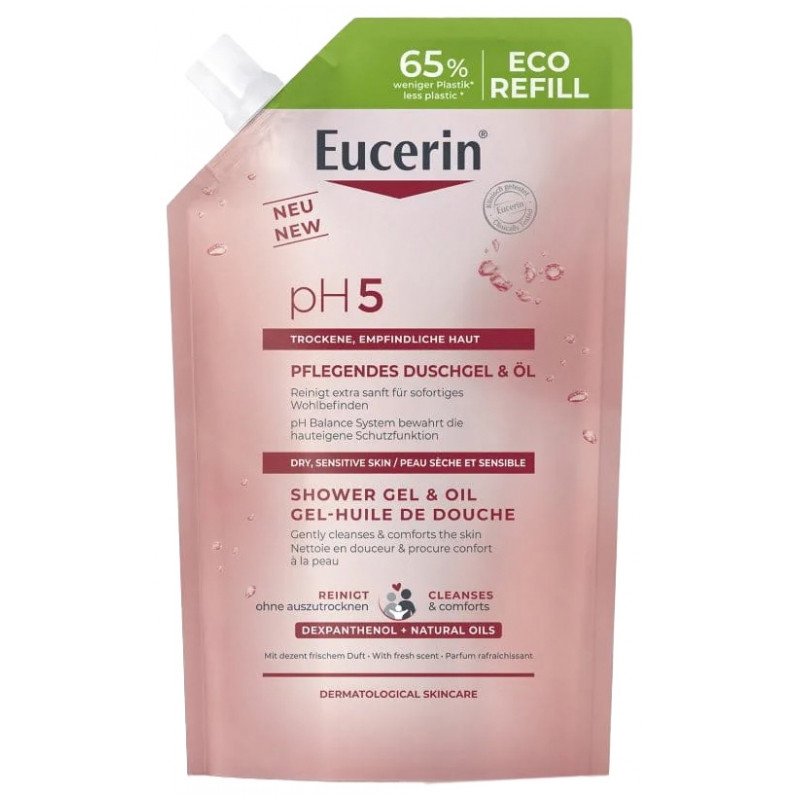 Eucerin pH5 Gel-Huile de Douche Éco-Recharge 400 ml 03Parapharm - Algérie, Beauté, Santé , Bien-être... Eucerin pH5 Gel-Huile de Douche Éco-Recharge 400 ml 03Parapharm - Algérie, Beauté, Santé , Bien-être...