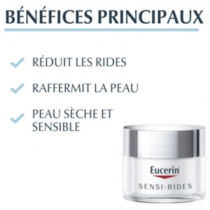Eucerin Sensi-Rides Crème de Jour Peau Sèche 50 ml 03Parapharm - Algérie, Beauté, Santé , Bien-être...