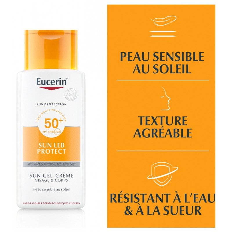 Eucerin Sun Protection Leb Protect Sun Gel-Crème SPF50+ 150 ml 03Parapharm - Algérie, Beauté, Santé , Bien-être... Eucerin Sun Protection Leb Protect Sun Gel-Crème SPF50+ 150 ml 03Parapharm - Algérie, Beauté, Santé , Bien-être...