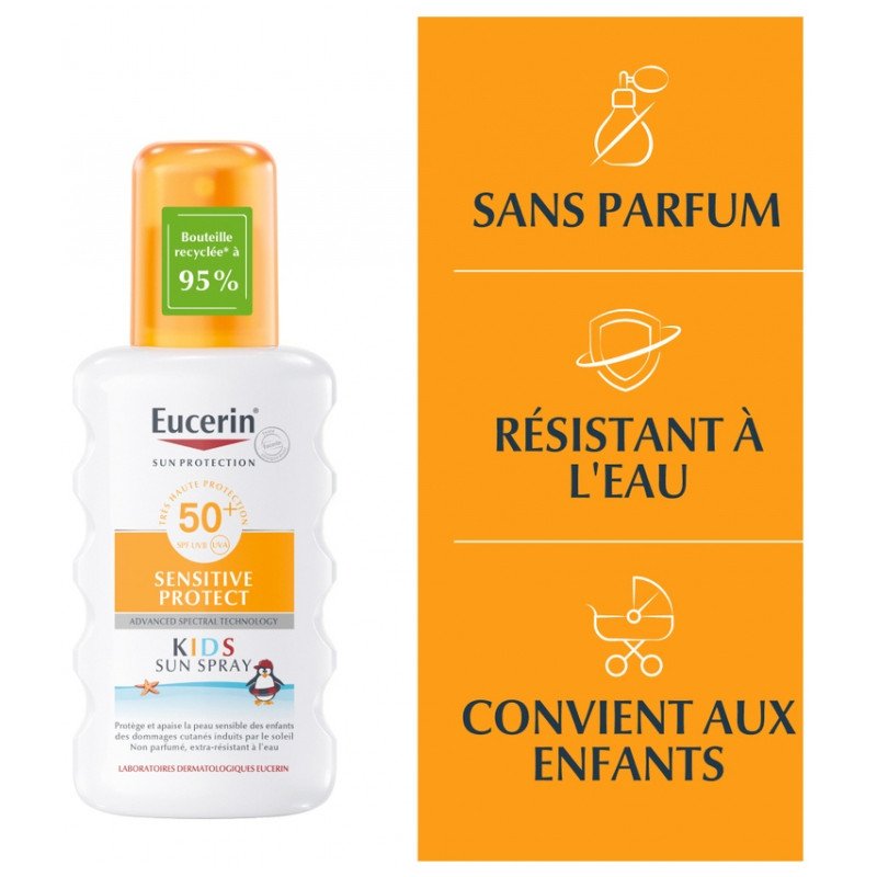 Eucerin Sun Protection Sensitive Protect Kids SPF50+ Spray 200 ml 03Parapharm - Algérie, Beauté, Santé , Bien-être... Eucerin Sun Protection Sensitive Protect Kids SPF50+ Spray 200 ml 03Parapharm - Algérie, Beauté, Santé , Bien-être...