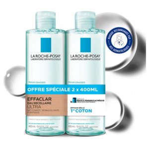 La Roche-Posay Effaclar Eau Micellaire Ultra Peaux Grasses Lot 2 x 400 ml 03Parapharm - Algérie, Beauté, Santé , Bien-être...