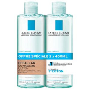 La Roche-Posay Effaclar Eau Micellaire Ultra Peaux Grasses Lot 2 x 400 ml 03Parapharm - Algérie, Beauté, Santé , Bien-être...