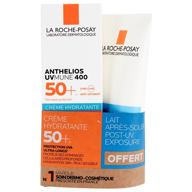 La Roche-Posay Anthelios UVmune 400 Crème Hydratante SPF50+ 50 ml + Anthelios Post-UV Exposure Lait Après-Soleil 75 ml Offert 03Parapharm - Algérie, Beauté, Santé , Bien-être... La Roche-Posay Anthelios UVmune 400 Crème Hydratante SPF50+ 50 ml + Anthelios Post-UV Exposure Lait Après-Soleil 75 ml Offert 03Parapharm - Algérie, Beauté, Santé , Bien-être...