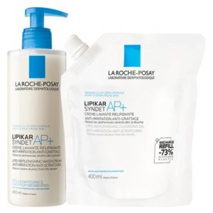 La Roche-Posay Lipikar Syndet AP+ 400 ml + Éco-Recharge 400 ml 03Parapharm - Algérie, Beauté, Santé , Bien-être...