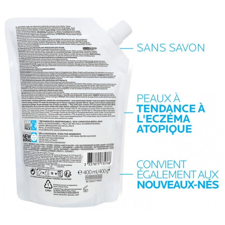 La Roche-Posay Lipikar Syndet AP+ Éco-Recharge 400 ml 03Parapharm - Algérie, Beauté, Santé , Bien-être... La Roche-Posay Lipikar Syndet AP+ Éco-Recharge 400 ml 03Parapharm - Algérie, Beauté, Santé , Bien-être...