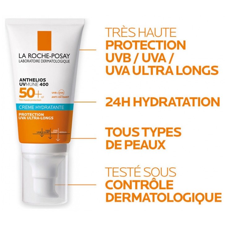 La Roche-Posay Anthelios UVmune 400 Crème Hydratante SPF50+ 50 ml 03Parapharm - Algérie, Beauté, Santé , Bien-être... La Roche-Posay Anthelios UVmune 400 Crème Hydratante SPF50+ 50 ml 03Parapharm - Algérie, Beauté, Santé , Bien-être...