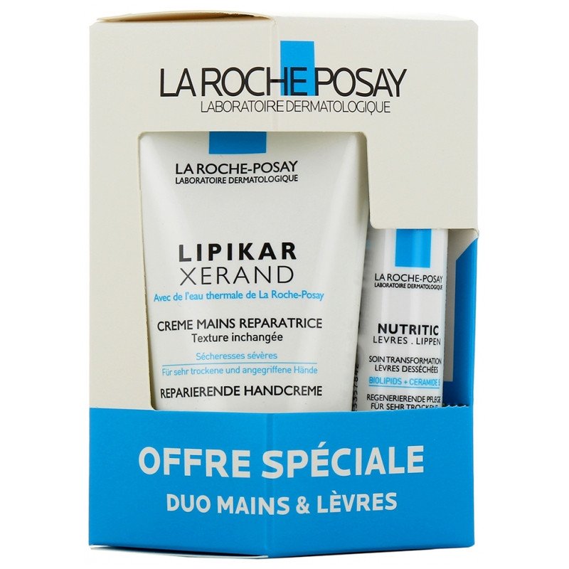 La Roche-Posay Lipikar Xerand Crème Mains 50 ml + Nutritic Lèvres 4,7 ml Offre Spéciale 03Parapharm - Algérie, Beauté, Santé , Bien-être... La Roche-Posay Lipikar Xerand Crème Mains 50 ml + Nutritic Lèvres 4,7 ml Offre Spéciale 03Parapharm - Algérie, Beauté, Santé , Bien-être...