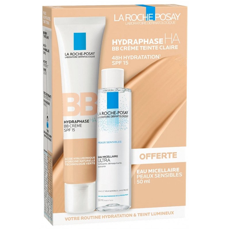 La Roche-Posay Hydraphase HA BB Crème SPF15 40 ml + Eau Micellaire 50 ml Offerte 03Parapharm - Algérie, Beauté, Santé , Bien-être... La Roche-Posay Hydraphase HA BB Crème SPF15 40 ml + Eau Micellaire 50 ml Offerte 03Parapharm - Algérie, Beauté, Santé , Bien-être...