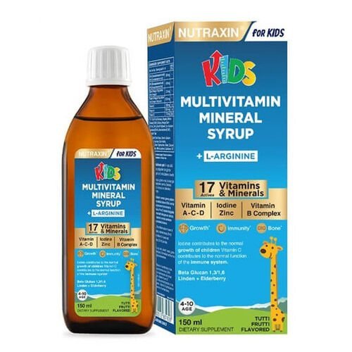 Nutraxin Kids Multivitamin Mineral 150 mL 03Parapharm - Algérie, Beauté, Santé , Bien-être... Nutraxin Kids Multivitamin Mineral 150 mL 03Parapharm - Algérie, Beauté, Santé , Bien-être...