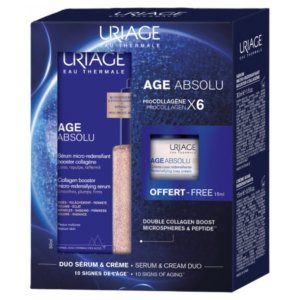 Uriage Age Absolu Sérum Micro-Redensifiant Booster Collagène 30 ml + Crème Rose Redensifiante 15 ml Offert 03Parapharm - Algérie, Beauté, Santé , Bien-être...