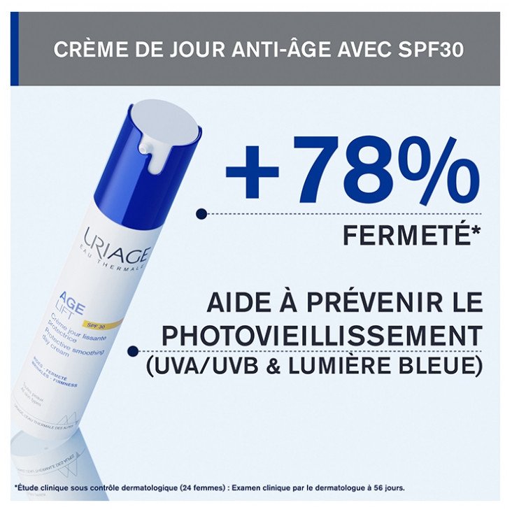 Uriage Age Lift Crème Jour Lissante Protectrice SPF30 40 ml 03Parapharm - Algérie, Beauté, Santé , Bien-être... Uriage Age Lift Crème Jour Lissante Protectrice SPF30 40 ml 03Parapharm - Algérie, Beauté, Santé , Bien-être...