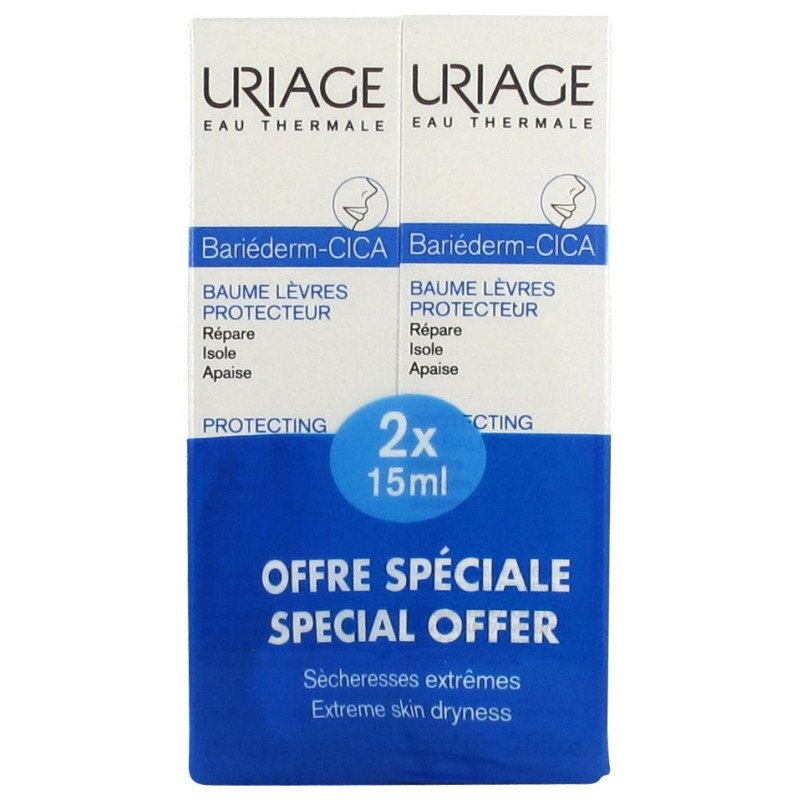 Uriage Bariéderm Cica Baume Lèvres Protecteur Lot de 2 x 15 ml 03Parapharm - Algérie, Beauté, Santé , Bien-être... Uriage Bariéderm Cica Baume Lèvres Protecteur Lot de 2 x 15 ml 03Parapharm - Algérie, Beauté, Santé , Bien-être...
