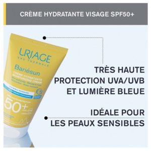 Uriage Bariésun Crème Hydratante Très Haute Protection SPF50+ Sans Parfum 50 ml 03Parapharm - Algérie, Beauté, Santé , Bien-être...