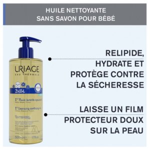 Uriage Bébé 1ère Huile Lavante 500 ml 03Parapharm - Algérie, Beauté, Santé , Bien-être...
