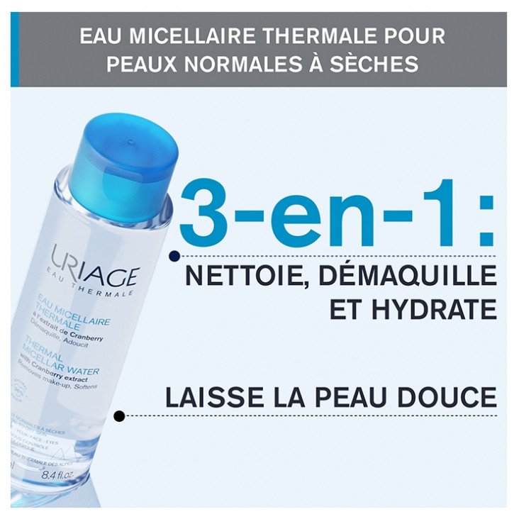 Uriage Eau Micellaire Thermale Peaux Normales à Sèches 250 ml 03Parapharm - Algérie, Beauté, Santé , Bien-être... Uriage Eau Micellaire Thermale Peaux Normales à Sèches 250 ml 03Parapharm - Algérie, Beauté, Santé , Bien-être...