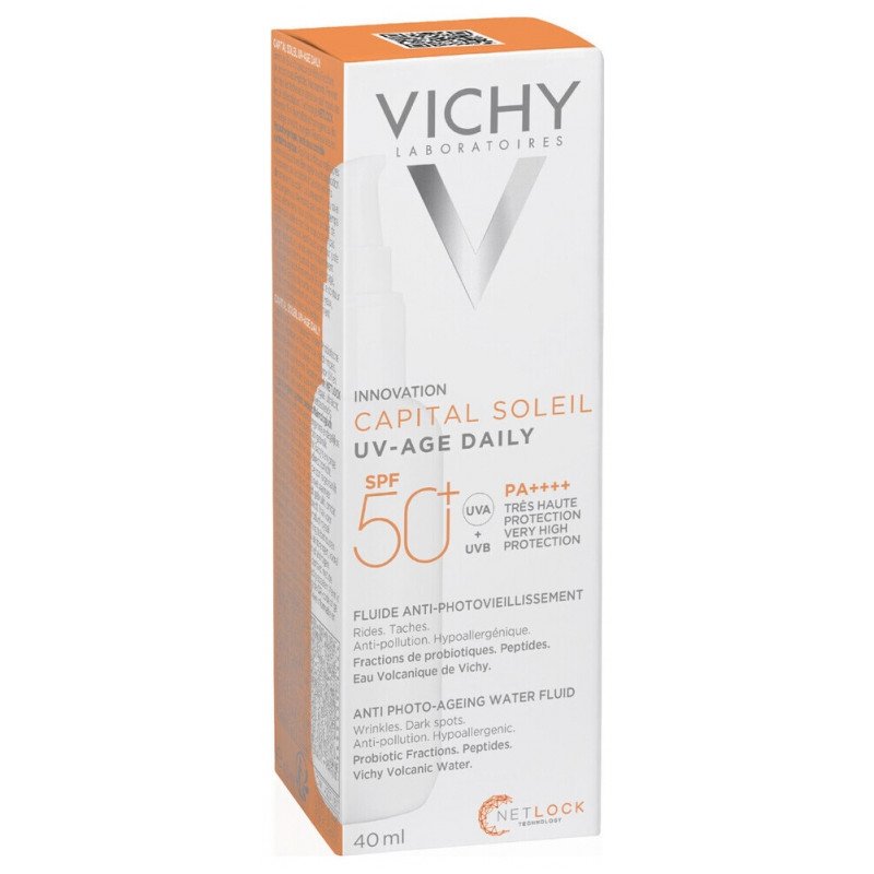 Vichy Capital Soleil UV-Age Daily Fluide Anti-Photovieillissement SPF50+ 40 ml 03Parapharm - Algérie, Beauté, Santé , Bien-être... Vichy Capital Soleil UV-Age Daily Fluide Anti-Photovieillissement SPF50+ 40 ml 03Parapharm - Algérie, Beauté, Santé , Bien-être...
