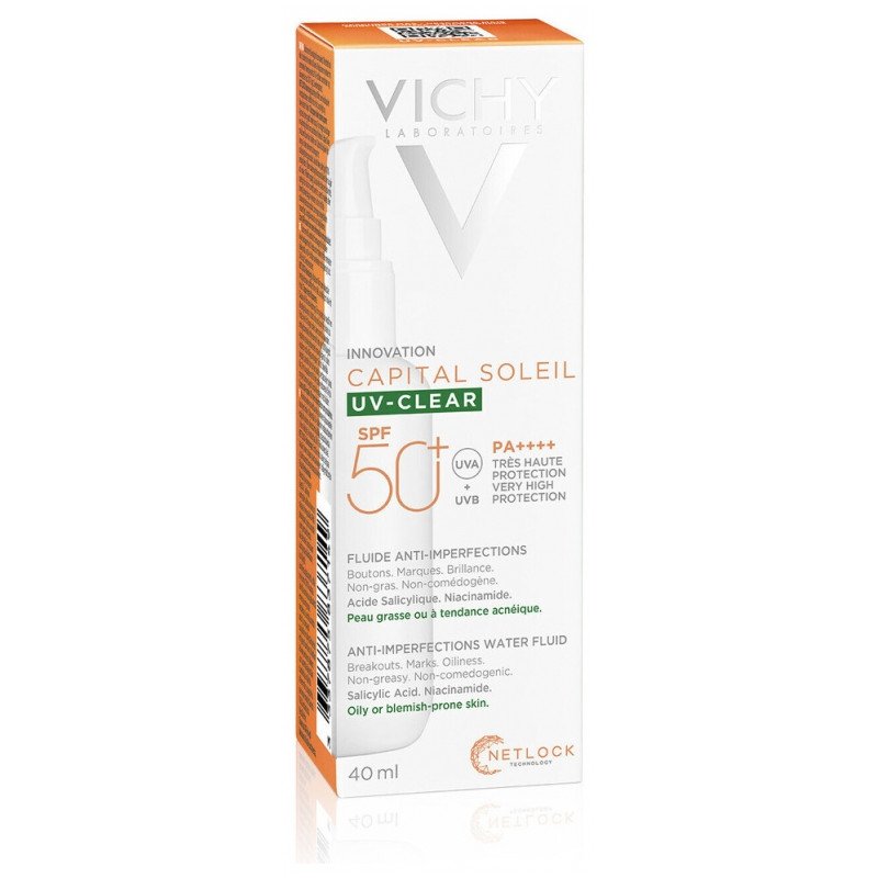 Vichy Capital Soleil UV-Clear Fluide Anti-Imperfections SPF50+ 40 ml 03Parapharm - Algérie, Beauté, Santé , Bien-être... Vichy Capital Soleil UV-Clear Fluide Anti-Imperfections SPF50+ 40 ml 03Parapharm - Algérie, Beauté, Santé , Bien-être...