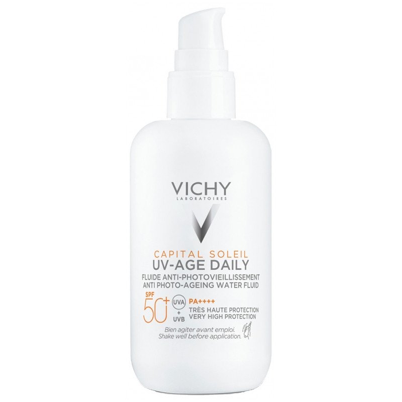 Vichy Capital Soleil UV-Age Daily Fluide Anti-Photovieillissement SPF50+ 80 ml 03Parapharm - Algérie, Beauté, Santé , Bien-être... Vichy Capital Soleil UV-Age Daily Fluide Anti-Photovieillissement SPF50+ 80 ml 03Parapharm - Algérie, Beauté, Santé , Bien-être...