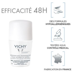 Vichy Déodorant Anti-Transpirant 48H Peaux Sensibles ou Epilées Roll-On Lot de 2 x 50 ml 03Parapharm - Algérie, Beauté, Santé , Bien-être... Vichy Déodorant Anti-Transpirant 48H Peaux Sensibles ou Epilées Roll-On Lot de 2 x 50 ml 03Parapharm - Algérie, Beauté, Santé , Bien-être...