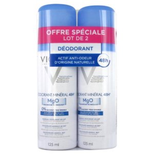 Vichy Déodorant Minéral 48H Lot de 2 x 125 ml 03Parapharm - Algérie, Beauté, Santé , Bien-être...