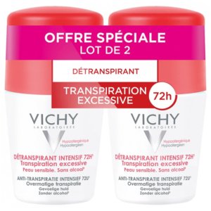 Vichy Détranspirant Intensif 72H Transpiration Excessive Lot de 2 x 50 ml 03Parapharm - Algérie, Beauté, Santé , Bien-être... Vichy Détranspirant Intensif 72H Transpiration Excessive Lot de 2 x 50 ml 03Parapharm - Algérie, Beauté, Santé , Bien-être...