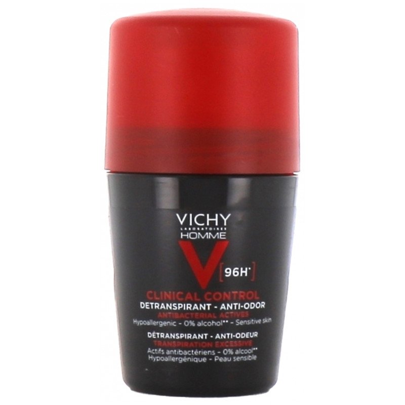 Vichy Homme Clinical Control Déodorant Détranspirant Anti-Odeur 96H Roll-On 50 ml 03Parapharm - Algérie, Beauté, Santé , Bien-être... Vichy Homme Clinical Control Déodorant Détranspirant Anti-Odeur 96H Roll-On 50 ml 03Parapharm - Algérie, Beauté, Santé , Bien-être...