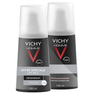 Vichy Homme Déodorant Ultra-Frais 24H Vaporisateur Lot de 2 x 100 ml 03Parapharm - Algérie, Beauté, Santé , Bien-être... Vichy Homme Déodorant Ultra-Frais 24H Vaporisateur Lot de 2 x 100 ml 03Parapharm - Algérie, Beauté, Santé , Bien-être...