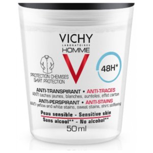 Vichy Homme Déodorant Anti-Transpirant 48H Anti-Traces Roll-On Lot de 2 x 50 ml 03Parapharm - Algérie, Beauté, Santé , Bien-être...