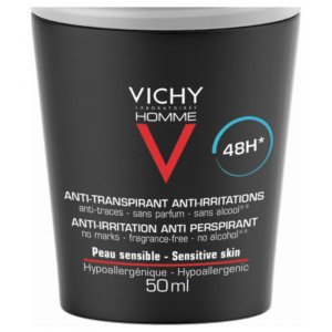 Vichy Homme Déodorant Anti-Transpirant Anti-Irritations 48H Roll-On Lot de 2 x 50 ml 03Parapharm - Algérie, Beauté, Santé , Bien-être...