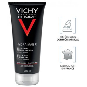 Vichy Homme Hydra Mag C Gel Douche Corps & Cheveux 200 ml 03Parapharm - Algérie, Beauté, Santé , Bien-être...