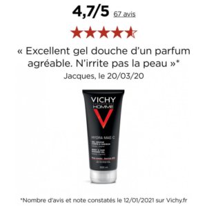 Vichy Homme Hydra Mag C Gel Douche Corps & Cheveux 200 ml 03Parapharm - Algérie, Beauté, Santé , Bien-être...
