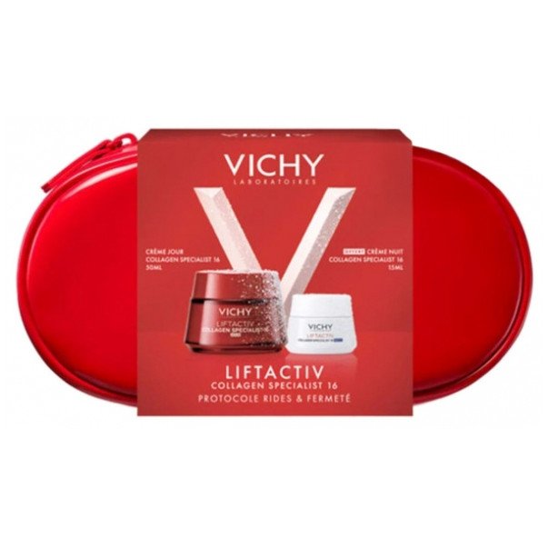 Vichy LiftActiv Crème Collagen Specialist 16 Jour 50 ml + Crème Nuit 15 ml et sa Trousse Offertes 03Parapharm - Algérie, Beauté, Santé , Bien-être... Vichy LiftActiv Crème Collagen Specialist 16 Jour 50 ml + Crème Nuit 15 ml et sa Trousse Offertes 03Parapharm - Algérie, Beauté, Santé , Bien-être...